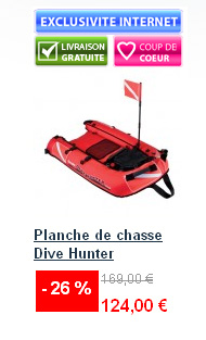 Planche de chasse dive hunter
