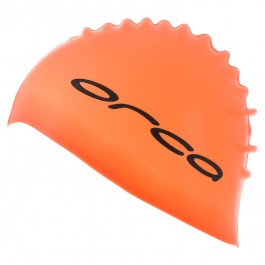 Bonnet de natation et de triathlon en silicone Orca (Orange)