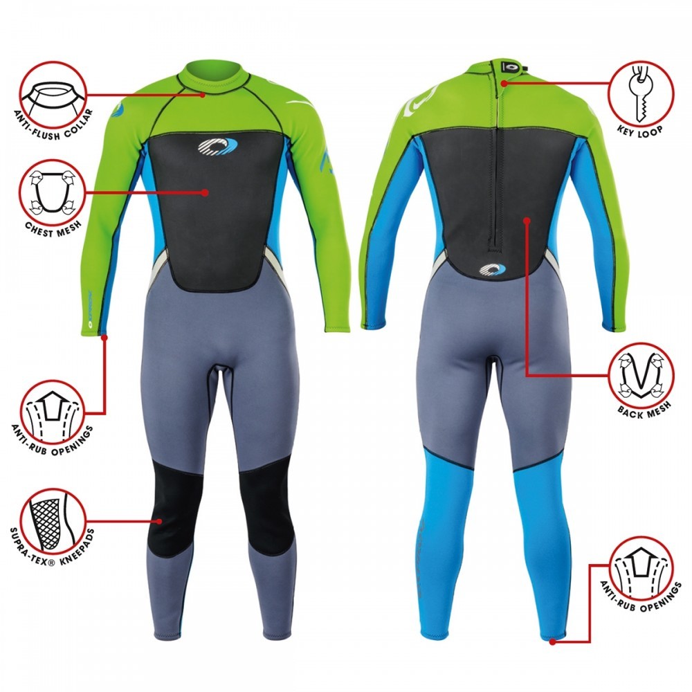 Combinaison Shorty De Surf Osprey Origin Pour Homme - Néoprène 3 Mm (2 Mm Sous Bras) - Printemps/été