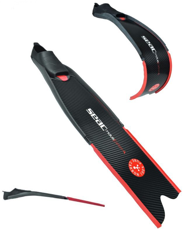 Seac Motus Palmes Apnée - Longues Avec Chaussons Confortables