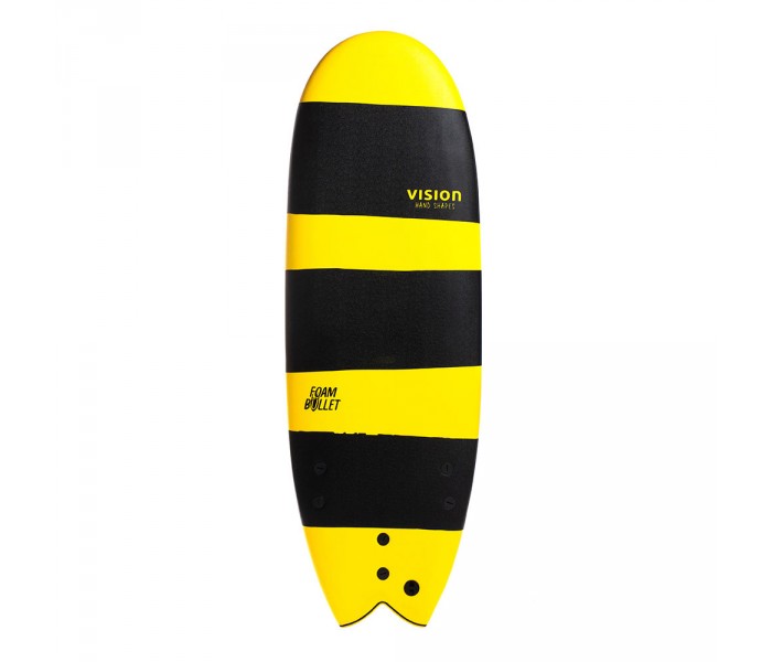 Planche de surf en mousse Vision 5'4 Foam Bullet + Leash