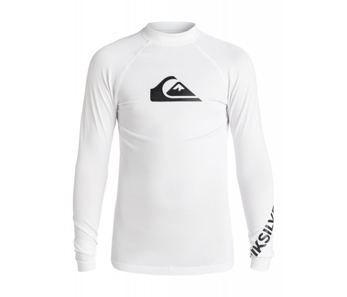 Lycra UV quiksilver All time manches longues (Blanc)