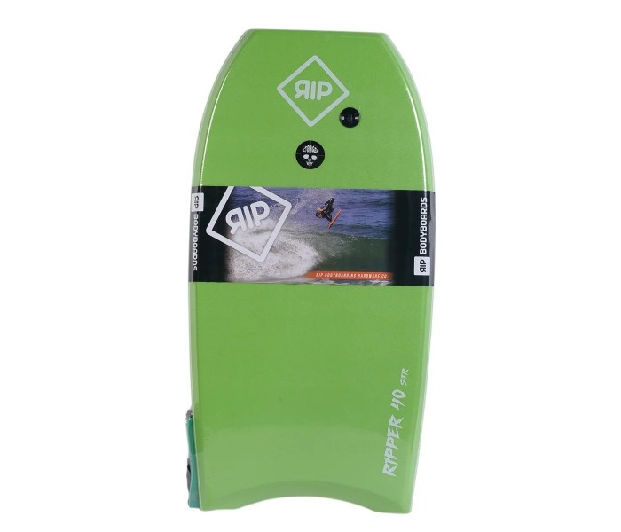 Bodyboard RIP Ripper EPS 38 (Vert/blanc) + Leash