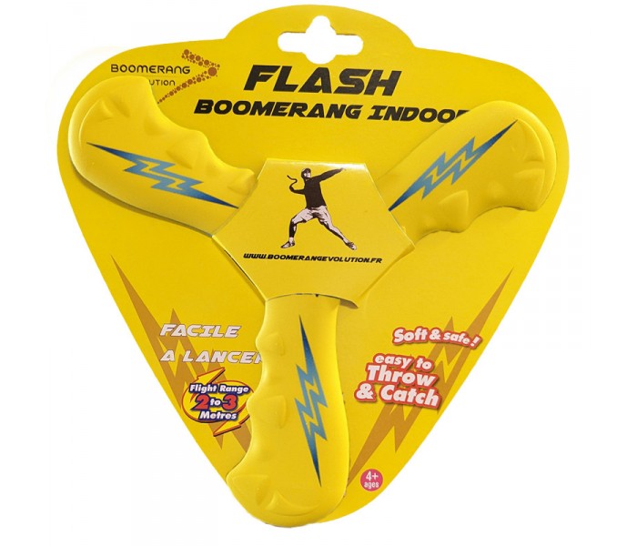 Boomerang Flash en mousse (Jaune)