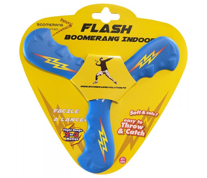 Boomerang Flash en mousse (Bleu)