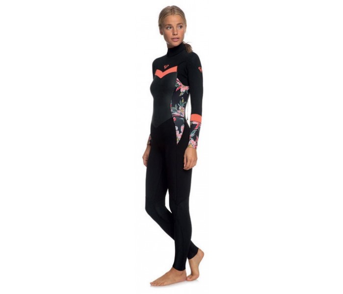 Combinaison de surf Roxy Syncro 5/4/3 mm Back-Zip (Bright Coral)