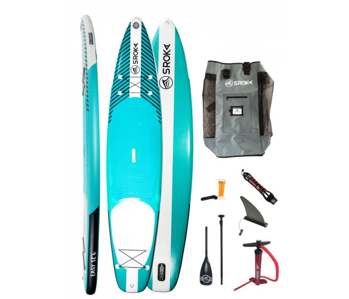 Paddle gonflable Sroka Pack Easy 12'6 + leash + pagaie