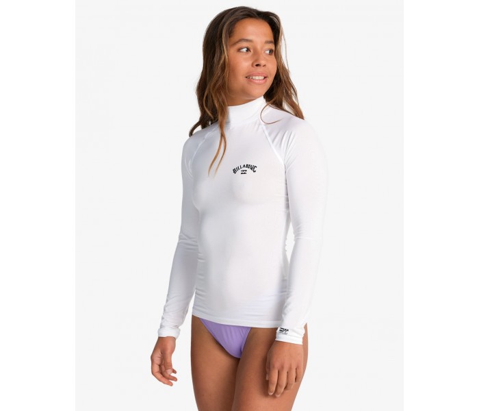 Lycra Femme Manches Longues Billabong Tropic Surf (Blanc)