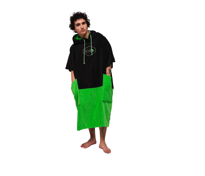 Poncho All-in V Noir Vert