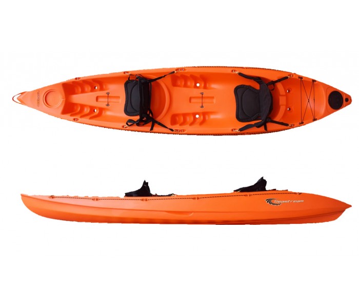 Kayak Seastream Roamer 2 Orange (+2 sièges)
