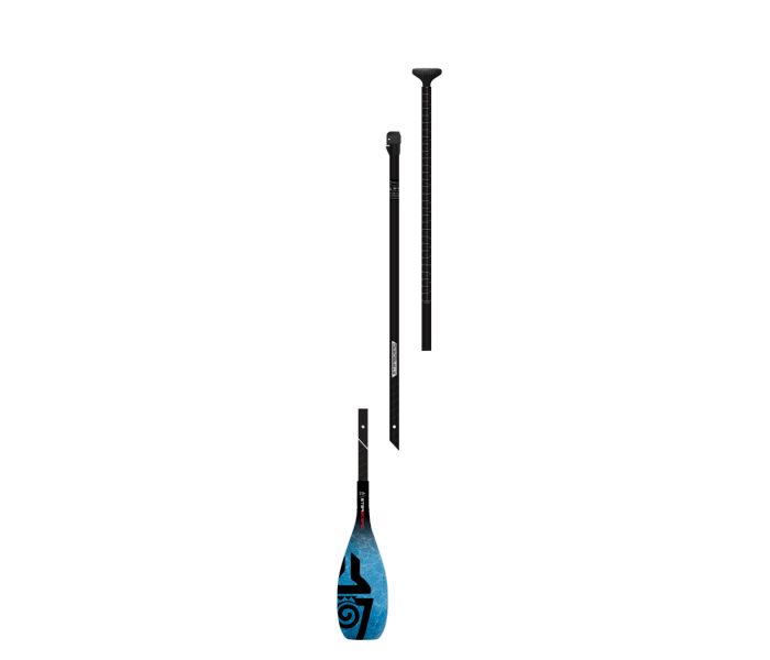 Pagaie de paddle Starboard Lima Tiki Tech Blue M 29mm S35 3 pièces (démontable et réglable)