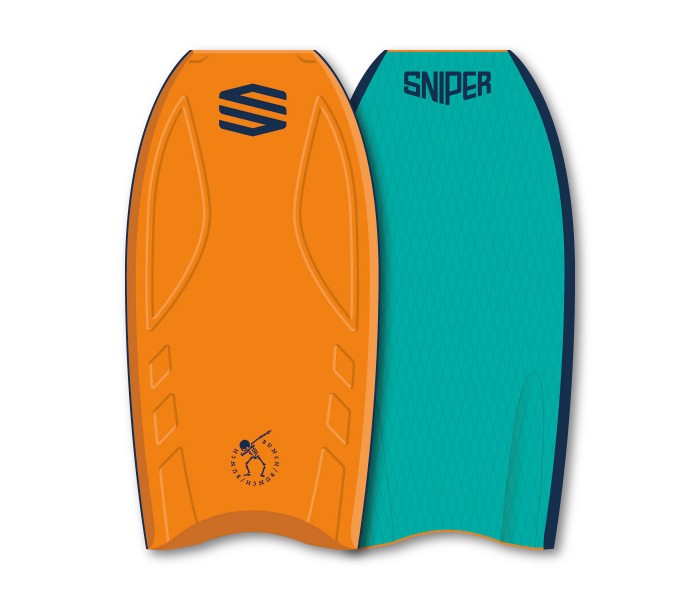Bodyboard Sniper Bunch EPS 41 (Orange/Teal)