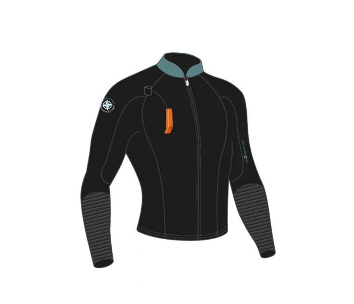 Veste homme néoprène Ocean Step 2/2 mm (noir/bleu huile)