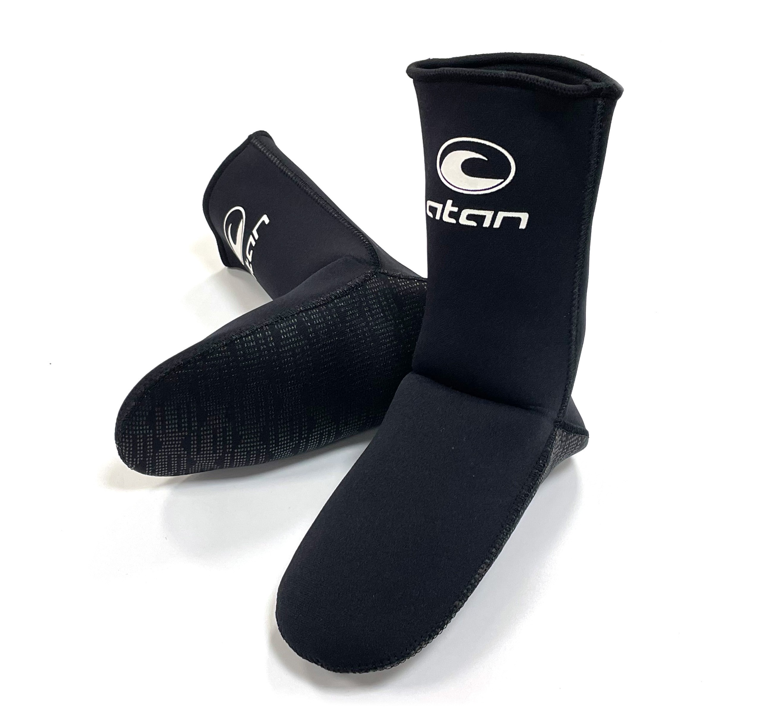 Chaussettes Néoprène Unisexes - Antidérapantes, Chaudes, Pour Plongée, Surf, Kayak (3 Mm, Noir)