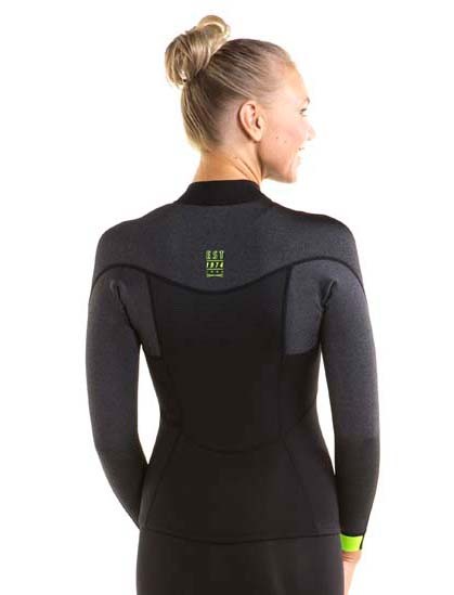 Veste De Plongée Femme Néoprène 2 Mm - Manches Longues, Zip - Pour Surf, Snorkeling, Natation