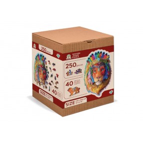 Puzzle Bois - Wooden City - Lion (250 Pcs)
