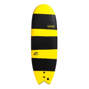 Planche de surf en mousse Vision 5'4 Foam Bullet + Leash