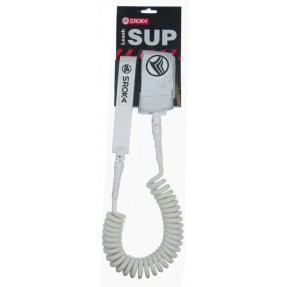 Leash de SUP téléphone 8' - 6mm (Blanc)