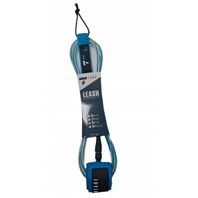 Leash de surf Tahe 9' (Bleu/Transparent)