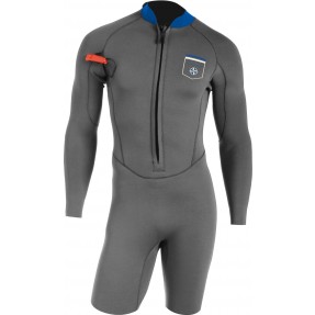 Shorty manches longues Ocean Step Optimizer 2/2 mm (gris)