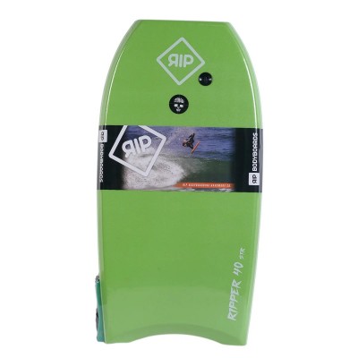 Bodyboard RIP Ripper EPS 38 (Vert/blanc) + Leash