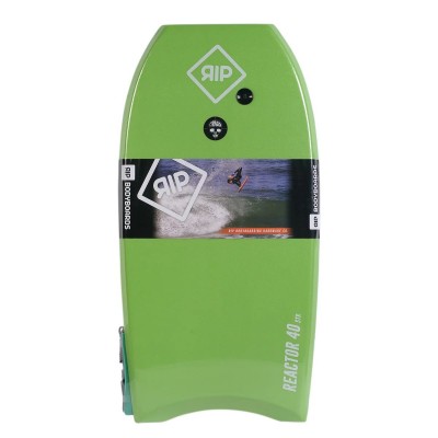 Bodyboard RIP Reactor EPS 40 (Vert/blanc) + Leash