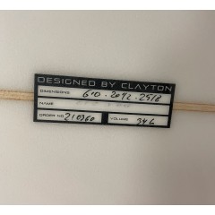 Planche de surf Clayton Rocket 6'0 PU