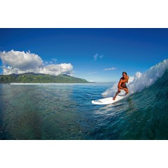 Planche de surf Bic Tahe 7'3 Mini malibu (+ Leash + wax)