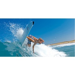 Surf Bic 7'3 7"3 7.3 Mini malibu en action