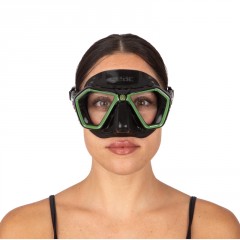 Masque de plongée Seac Eagle Noir/Vert avec option verres correcteurs (-6 à +3)