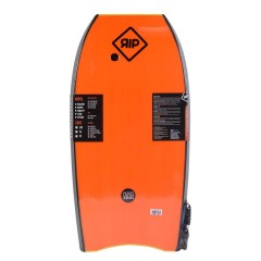 Bodyboard RIP Reactor EPS 40 (Jaune/orange) + Leash
