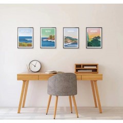 Affiche surf  Dream Spot Surf Supertubos Awesome Maps