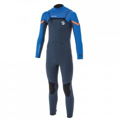 Combinaison de surf enfant Prolimit Grommet FrontZip 5/3 mm (Bleu/Orange)