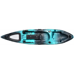 Kayak RTM Abaco 360 Standard Big Bang (+ Pagaie + Siège Hi-confort) (Couleur Steel : Turquoise et Noir)