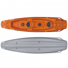 Kayak Tahe Bic Trinidad (Couleur : Orange dessus / Gris dessous)