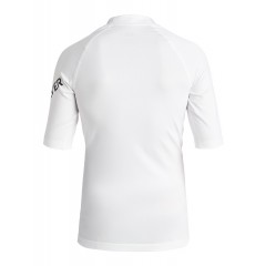 Lycra UV quiksilver All time manches courtes (Blanc)