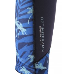 Shorty femme Ocean Step Optimizer double-zip 4/3mm (bleu/maldives)