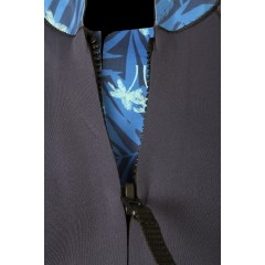 Shorty femme Ocean Step Optimizer double-zip 4/3mm (bleu/maldives)