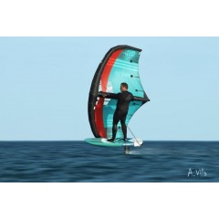 Pack complet de Wing Foil Sroka (Planche 6'0 + Aile 5m + Foil 1750)