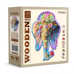 Puzzle Bois - Wooden City - Elephant Elegant L (250 Pcs)