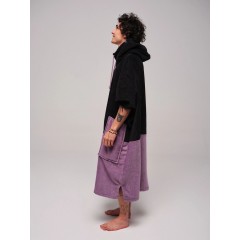 Poncho All-in V Noir Mauve