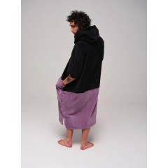 Poncho All-in V Noir Mauve