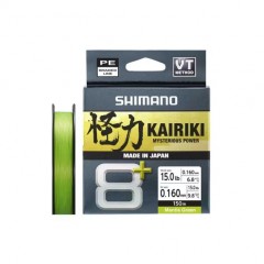 Tresse Shimano Kairiki 8+ (9.8kg - Diam 0.16 - 150m - M Green)
