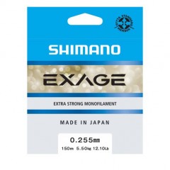 Nylon Shimano Exage (5.5kg - Diam 0.255 - 150m - Steel grey)