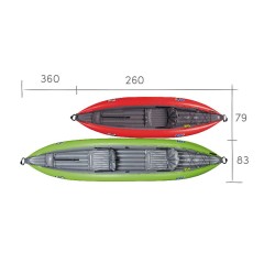 Kayak Gumotex Twist 1 (rouge)